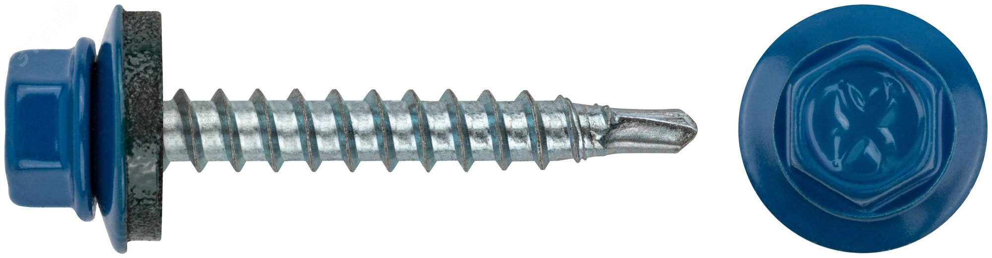Изображение товара Шуруп кровельный 4,8х32 сверлоконечный (250шт) (упак)