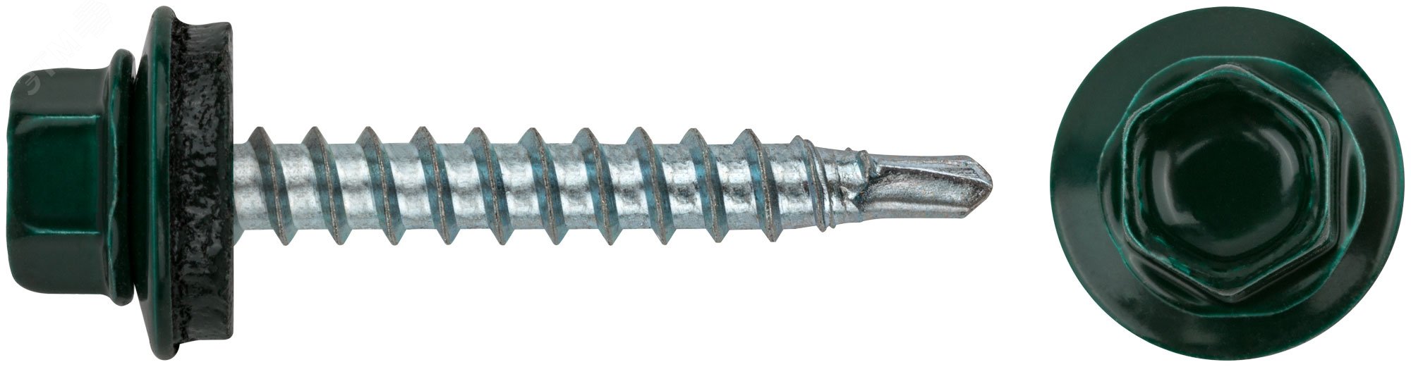 Изображение товара Шуруп кровельный 4,8х32 сверлоконечный (250шт) (упак)