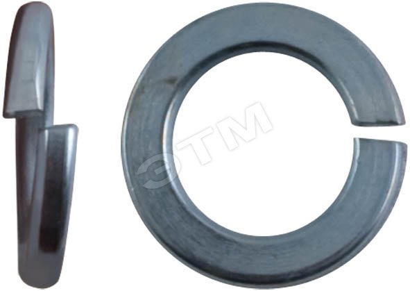 Шайба DIN127 М6 гроверная пружинная оцинкованная (250 шт)