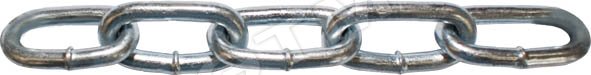 Цепь DIN766 8мм короткозвенная оцинкованная (10м)