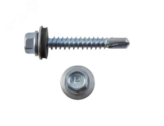 Изображение товара Шуруп кровельный 6,3х25 сверлоконечный (100шт) (упак)