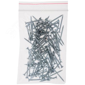 Изображение товара Шуруп универсальный 3х30 потайная головка, остроконечный, оцинкованный (100шт) (упак)