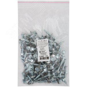 Изображение товара Шуруп кровельный 6,3х38 сверлоконечный (100шт) (упак)