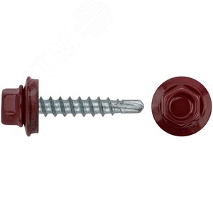 Изображение товара Шуруп кровельный 4,8х28 сверлоконечный (100шт) (упак)