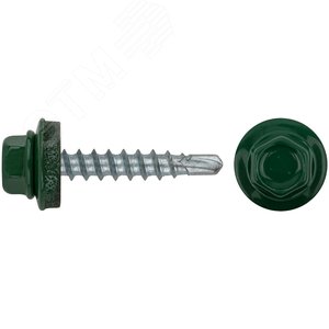 Шуруп кровельный 4,8х28 сверлоконечный (100шт) - фото 1