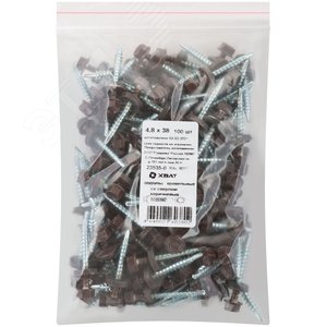Шуруп кровельный 4,8х38 сверлоконечный (100шт) - фото 2