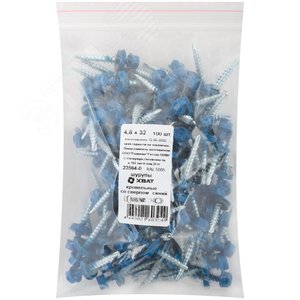 Шуруп кровельный 4,8х32 сверлоконечный (100шт) - фото 2