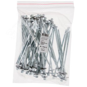 Изображение товара Саморез для сэндвич-панелей 6.3х160 с двойной резьбой (50шт) (упак)