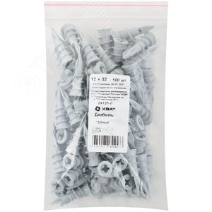 Дюбель Driva 12х32 (100шт) - фото 2