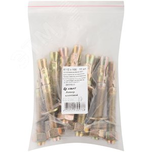 Изображение товара Анкер клиновой М12х100 (10шт) (упак)