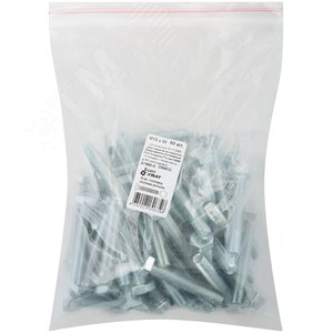 Изображение товара Болт DIN933 М10х60 шестигранная голова полная резьба оцинкованный (50 шт) (упак)