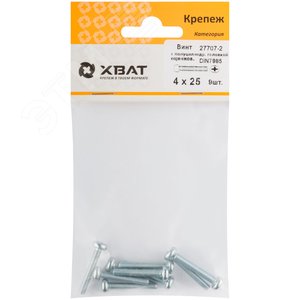 Винт DIN7985 М4х25 полукруглая головка оцинкованный (9 шт) - фото 2