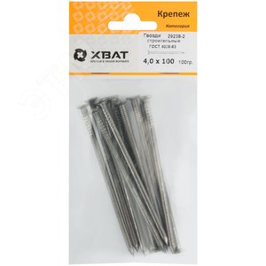 Гвоздь строительный 4.0х100 ГОСТ 4028-63 (100гр) - фото 2
