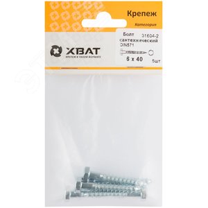 Болт DIN571 6х40 сантехнический (5шт) - фото 2