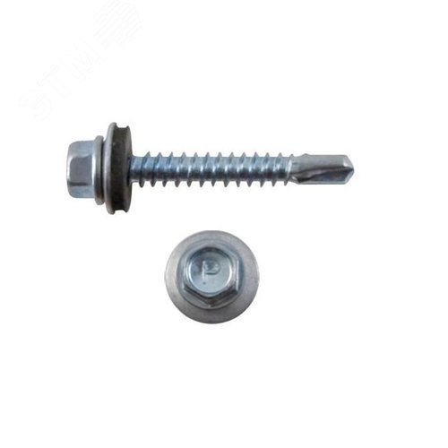 Изображение товара Шуруп кровельный 6,3х25 сверлоконечный (100шт) (упак)