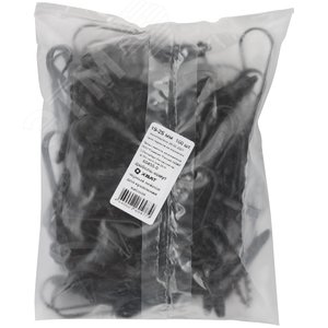 Дюбель-хомут для крепления кабеля 19-25мм черный (100шт) - фото 2