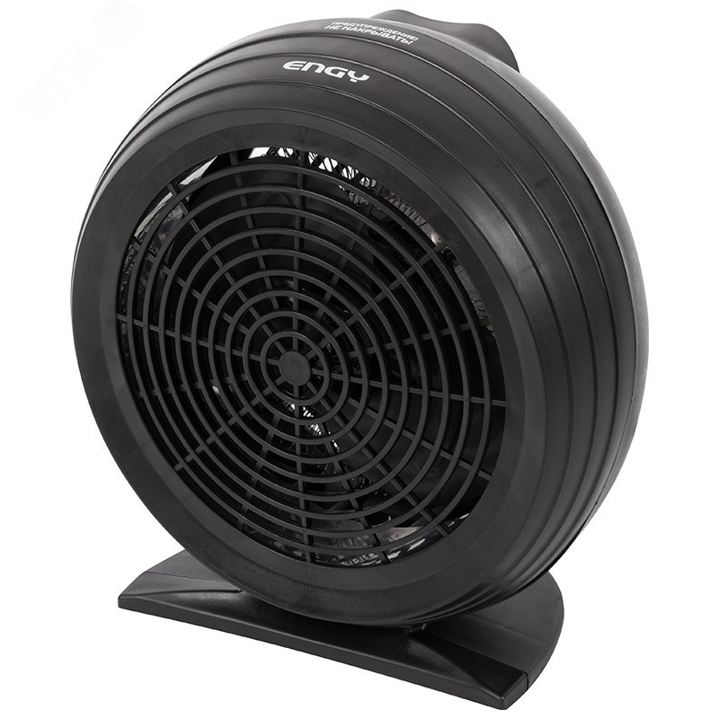 Изображение товара Электрический тепловентилятор EN-521 2 кВт серия Black быстрый обогрев надежная защита