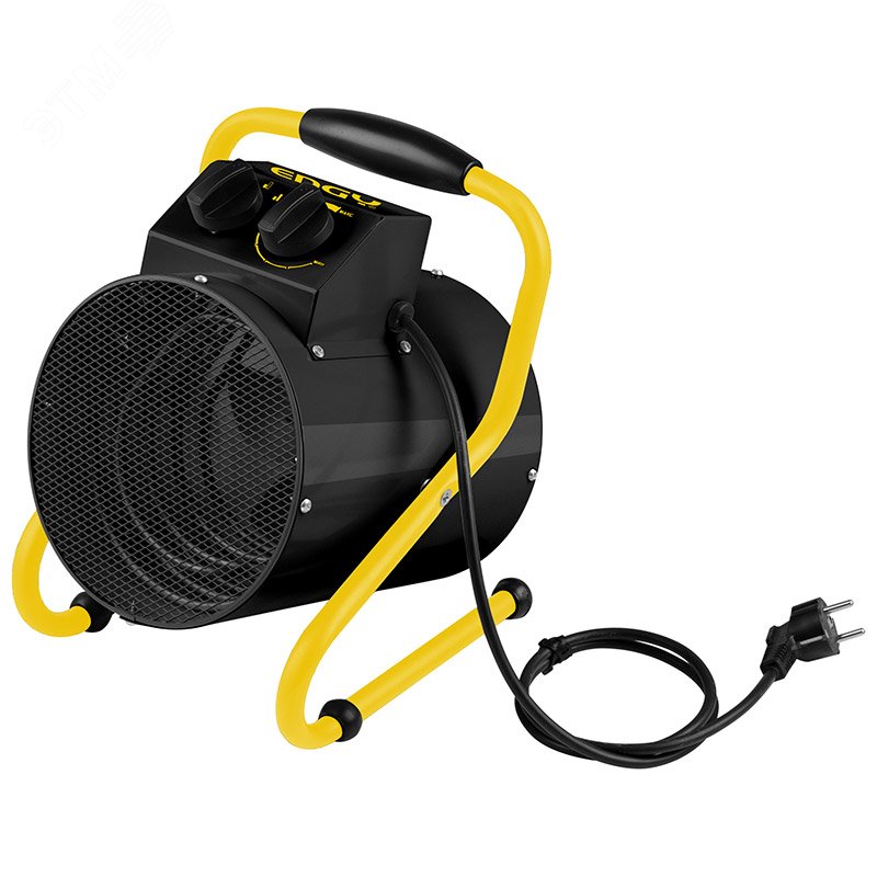 Изображение товара Электрическая тепловая пушка 3 кВт для обогрева помещений с регулятором температуры