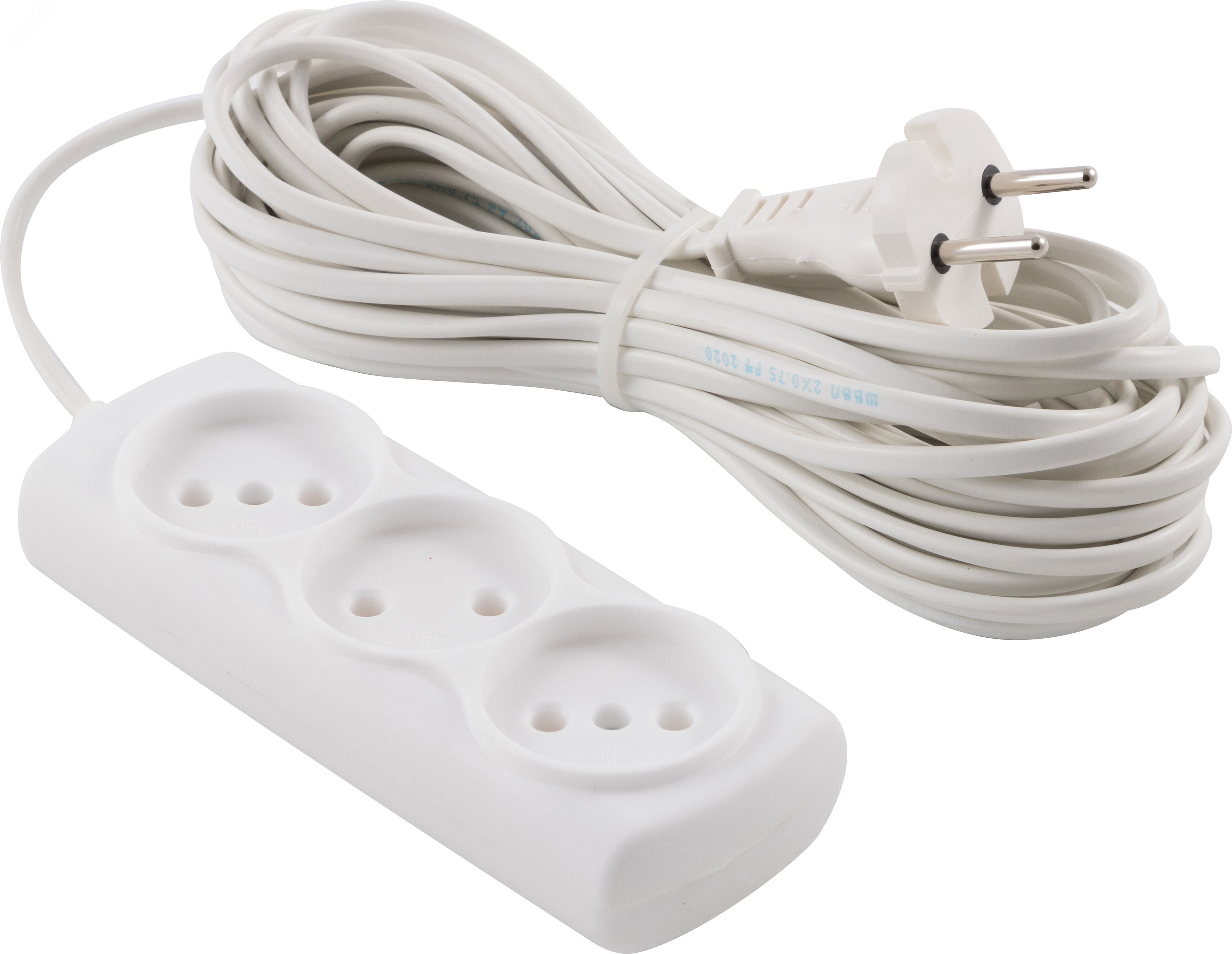 Изображение товара Удлинитель 'Премиум', 20м/1роз. ПВС 2х0,75 (шт)