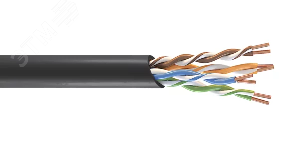 Изображение товара Витая пара СегментЛАН Cat5e U/UTP 4х2х0.52 м огнестойкая внутри