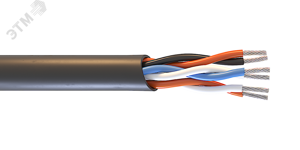 Изображение товара Кабель монтажный МКШВнг(А)-LSLTx 2х2х0.75 для электрических систем, Россия