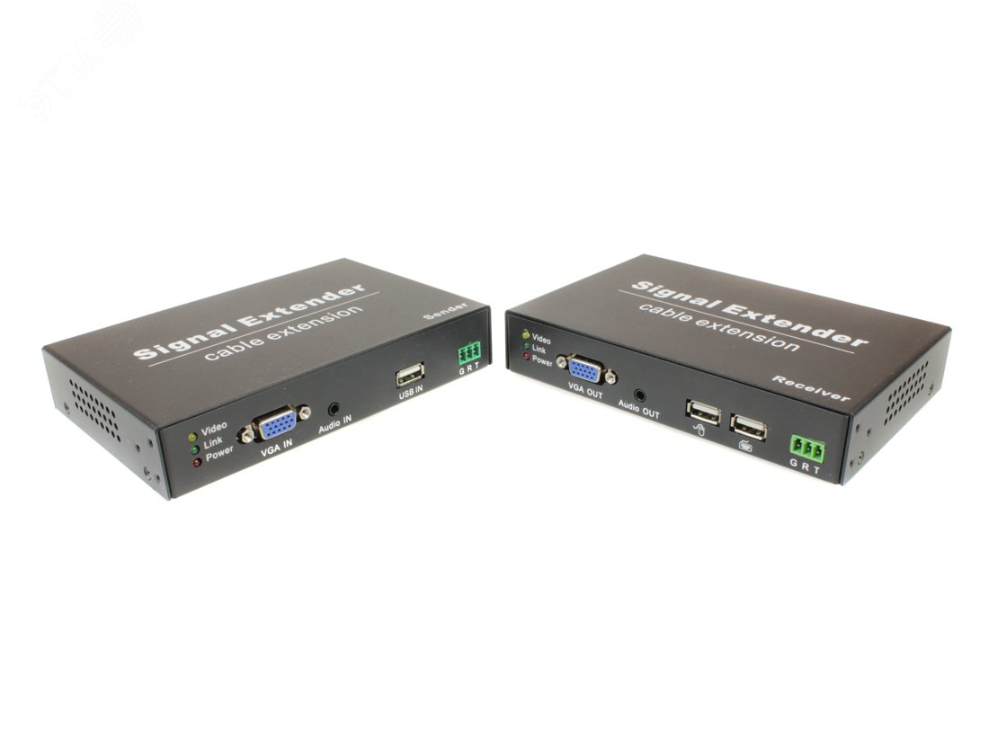 Изображение товара Комплект для передачи VGA TA-VKMDA+RA-VKMDA - удлинитель HDMI