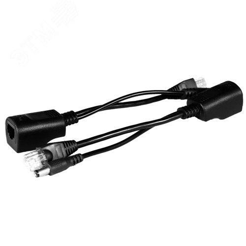 Изображение товара Комплект пассивный (инжектор + сплиттер) для передачи PoE по кабелю Cat 5e. (шт)