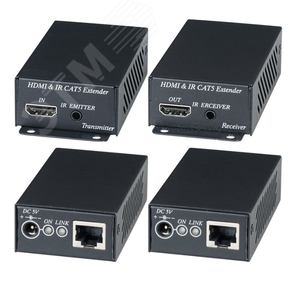 Удлинитель (передатчик+приёмник) HDMI (1080p), 1хRJ45, 1хHDMI-A, до 60/70 м