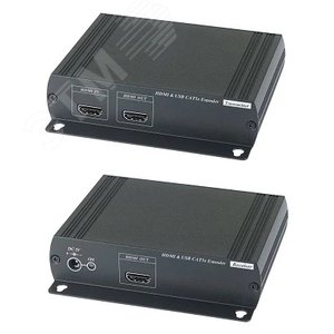 Изображение товара Удлинитель HDMI KVM (комплект приёмник + передатчик) по Ethernet до 120м (CAT5e). (шт)