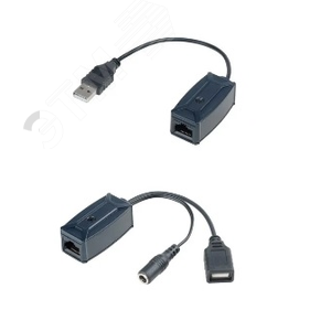 Удлинитель USB 1хRJ45, 1хUSB-A, до 12/1.5 Мб/c до 70/300 м