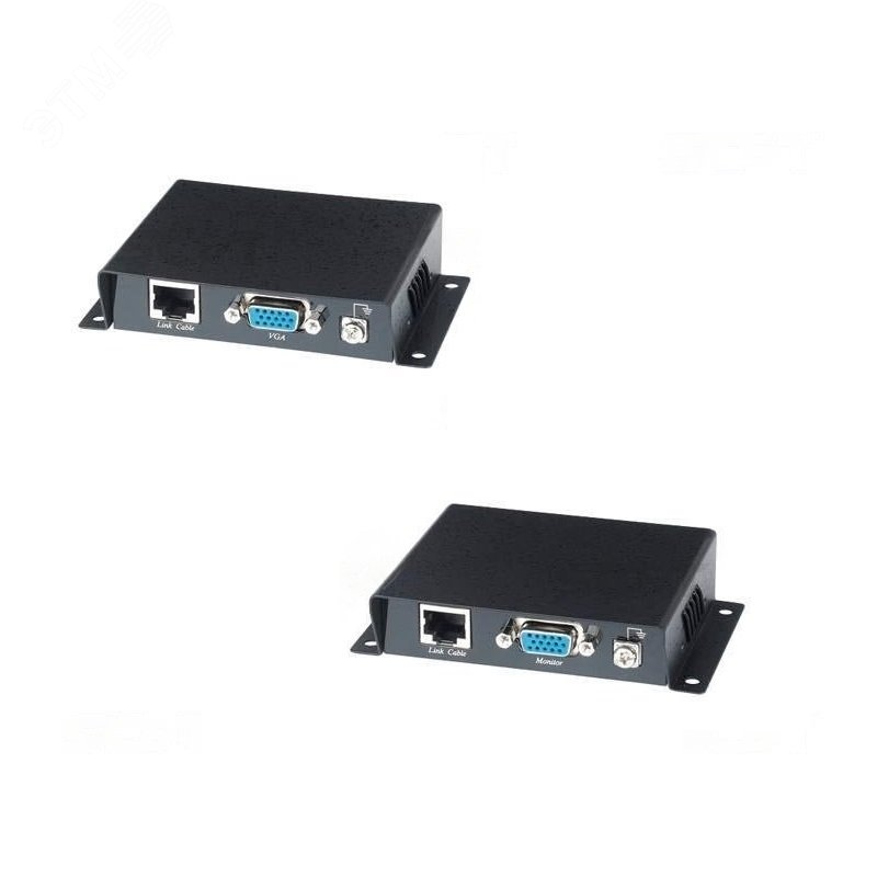 Изображение товара Комплект (передатчик+приёмник) VGA 1хRJ45, 1хVGA, 15 дБ/60 MГц, до 30 м (шт)