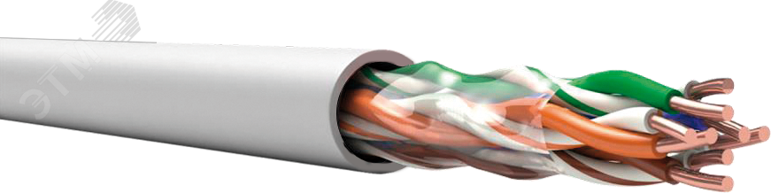 Изображение товара TechnoLAN U/UTP Cat 5e ZH нг(А)-HF 4х2х0.52 ТУ 3574-019-53930360-2014 серый (м)