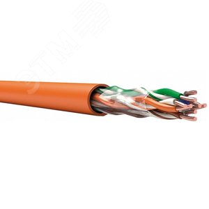 Изображение товара Витая пара TechnoLAN U/UTP Cat 5e ZH нг(A)-FRHF 4x2x0.52 ТУ 3574-019-53930360-2014 черный (м)