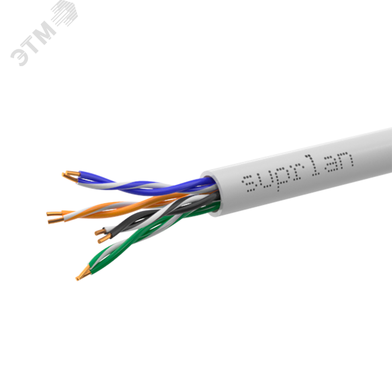 Изображение товара Витая пара U/UTP кат 5e 4x2xAWG24 Standart Cu PVC IN 100м (RUS) (м)