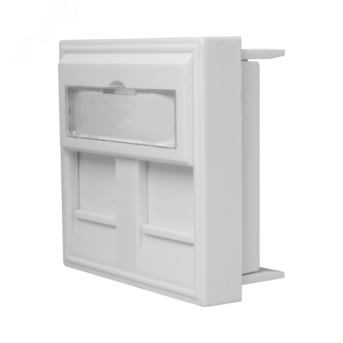Изображение товара Вставка 45x45 для 2-х Keystone Jack со шторками для настенной розетки (шт)
