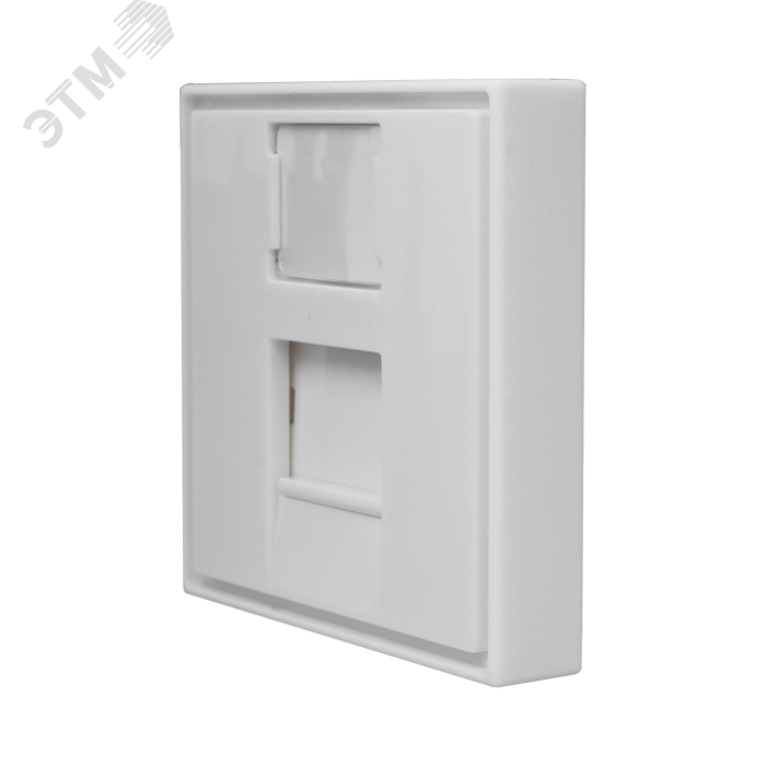 Изображение товара Лицевая панель с шторкой 1 порт 45х45 для Keystone SUPRLAN