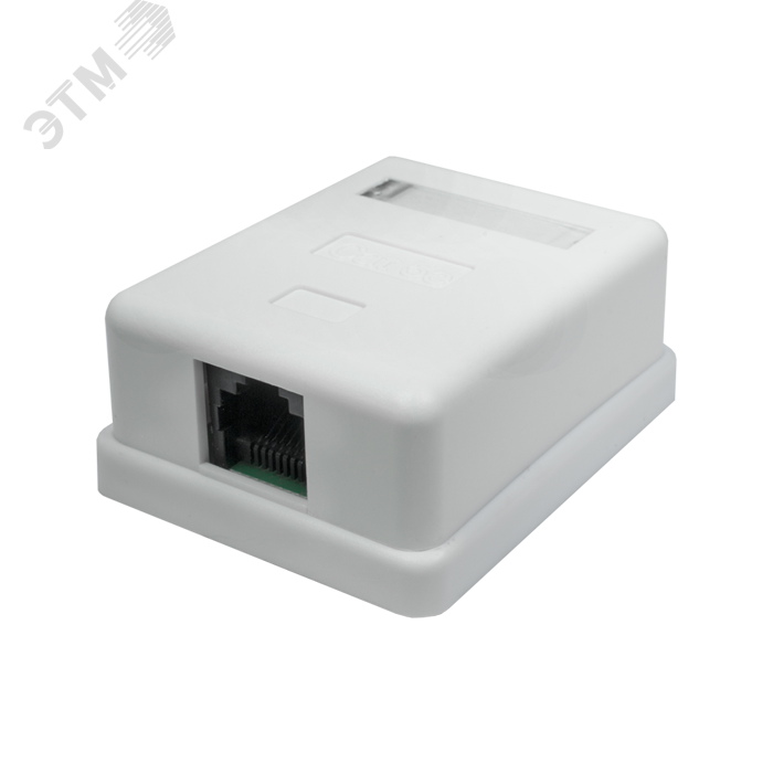 Изображение товара Розетка компьютерная 8P8C RJ-45 UTP Cat5e настенная монтажная