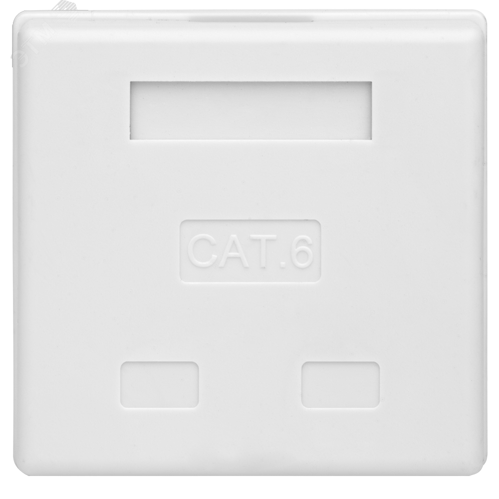 Изображение товара Компьютерная розетка 8P8C RJ-45 Cat.6 2 порта для внутреннего монтажа