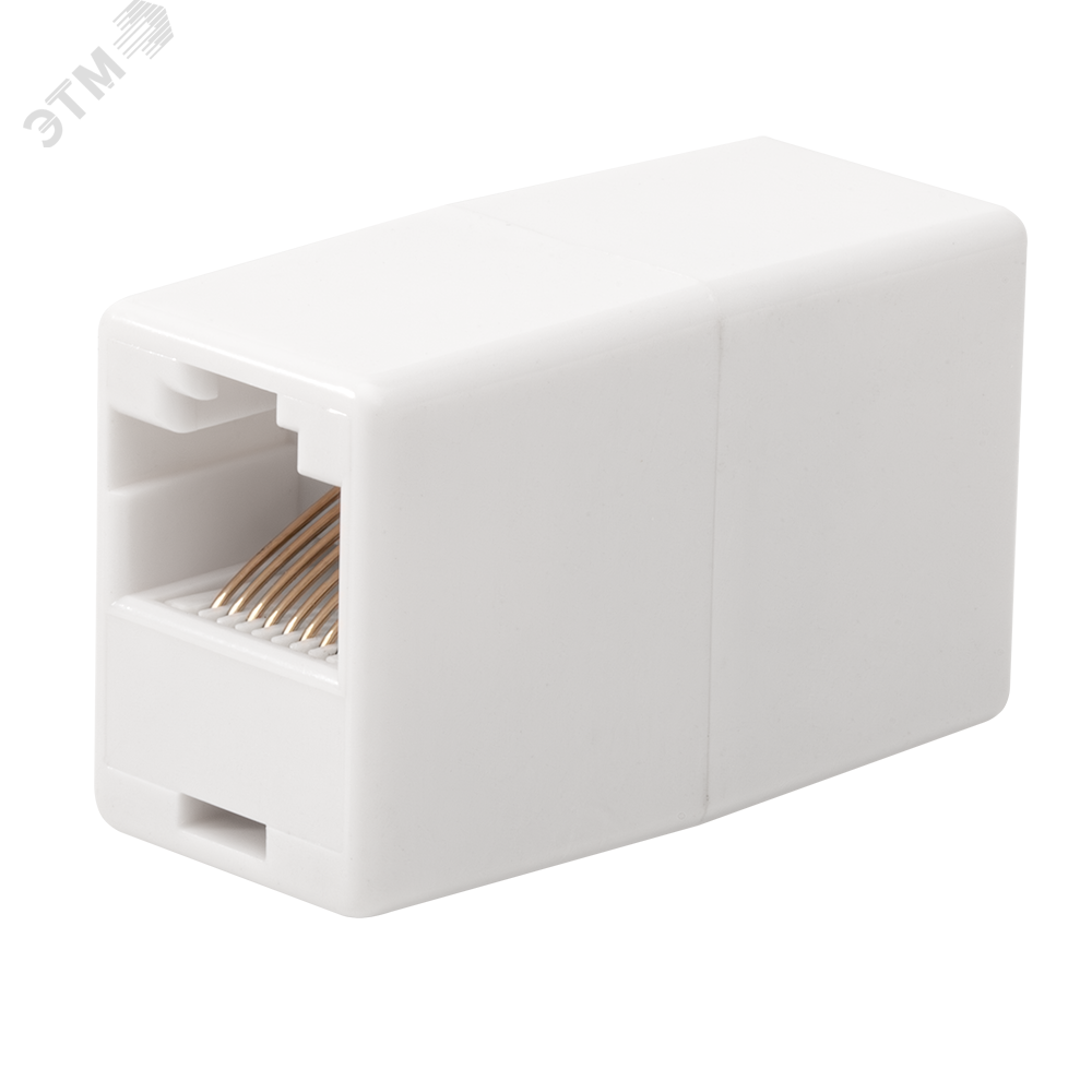 Изображение товара Проходной соединитель 8P8C RJ-45 UTP категории 5e SUPRLAN белый