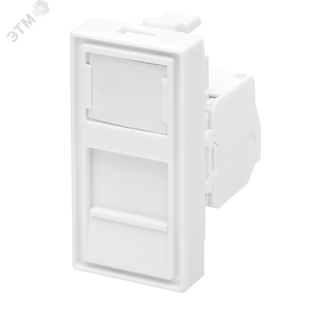 Изображение товара Модуль розетки 45х22,5 Mosaic UTP 8P8C RJ-45 cat5e для кабельных систем