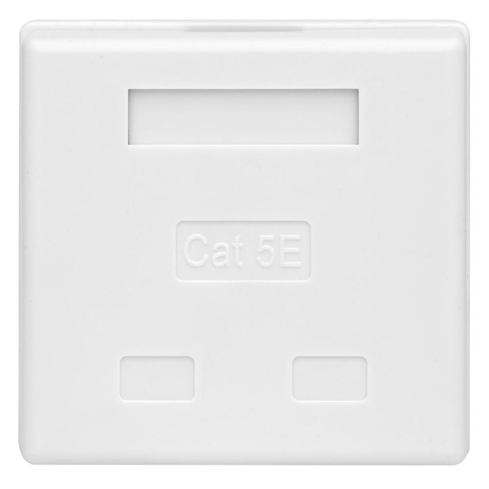 Компьютерная розетка 8P8C (RJ-45), UTP, Cat.5e, 2 порта