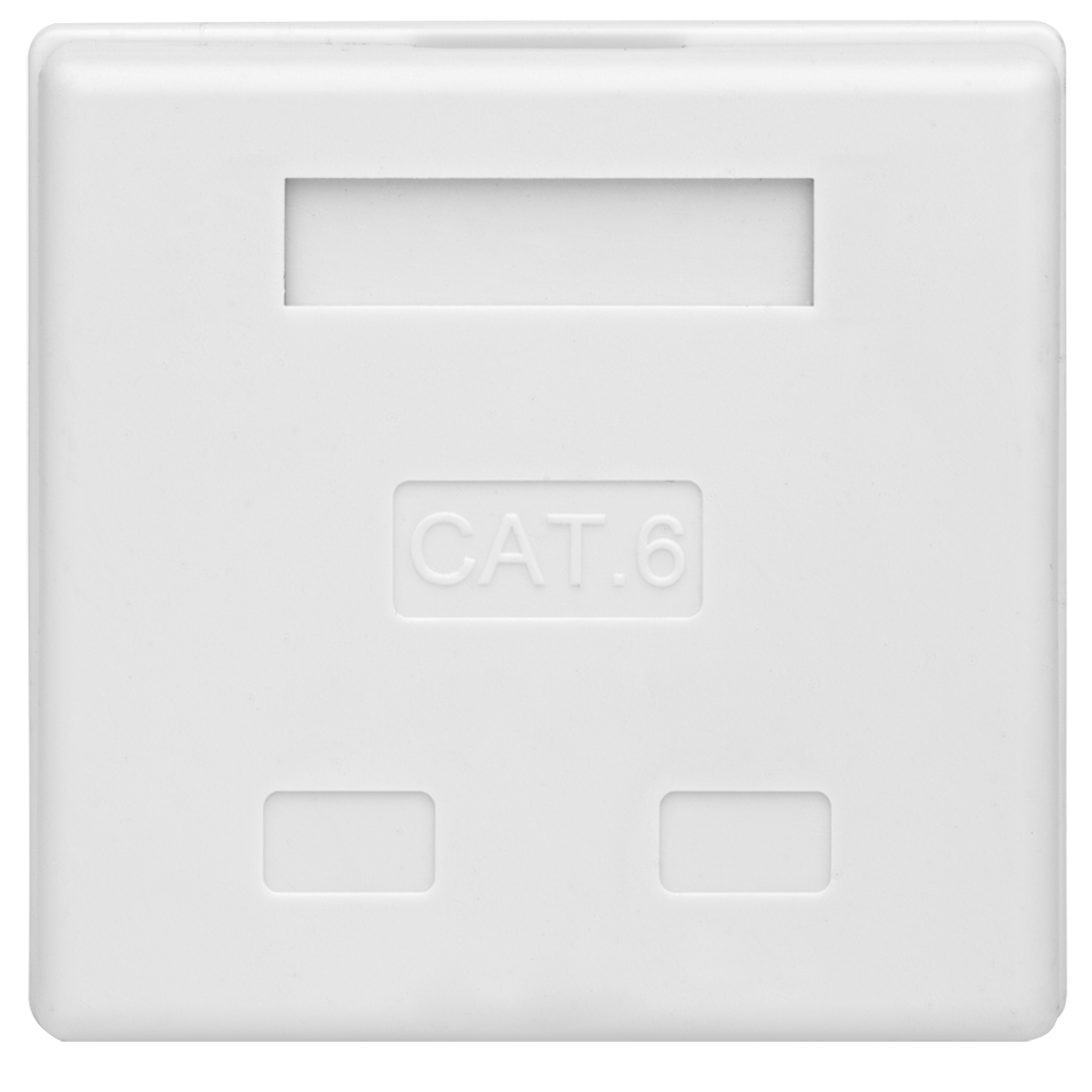 Компьютерная розетка 8P8C (RJ-45), UTP, Cat.6, 2 порта