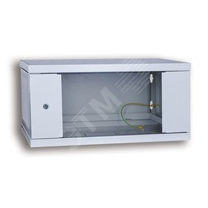 Шкаф телекоммуникационный настенный распашной (стекло) 6U 600х400 (05-0104)