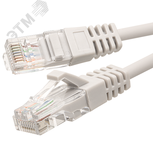 Изображение товара Патч-корд UTP 5e 4x2 26AWGCu LSZH серый 1м (шт)