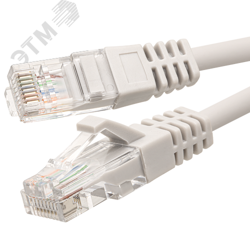 Изображение товара Патч-корд UTP 6 4x2 24AWG Cu LSZH серый 0,15м (шт)
