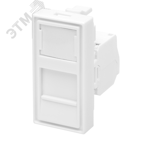 Изображение товара Модуль розетки 45х22,5 Mosaic в сборе UTP 8P8C (RJ-45) cat.5e (шт)