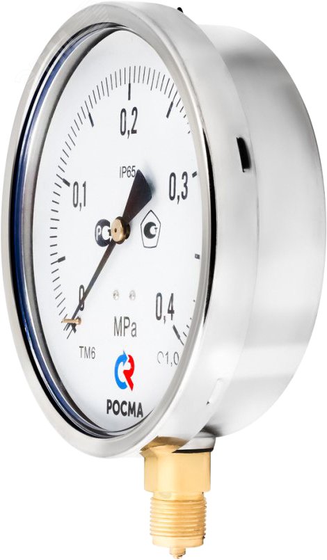 Изображение товара Манометр коррозионностойкий виброустойчивый радиальное ТМ-621Р.00 0-0,4 МПа 150 мм