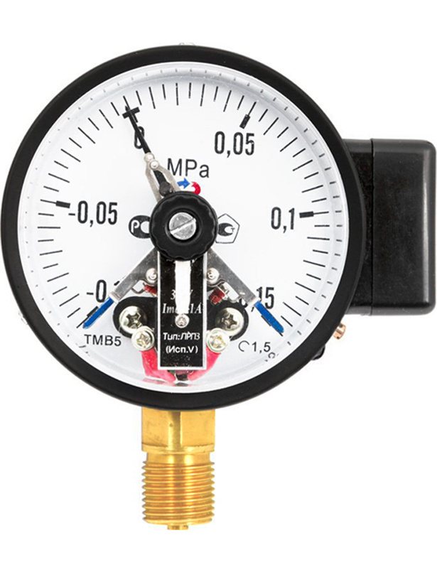 манометр общетехнический с электроконтактной приставкой тип i радиальный тм-510р.01 0..0,6mpa g1/2' кл.1.5