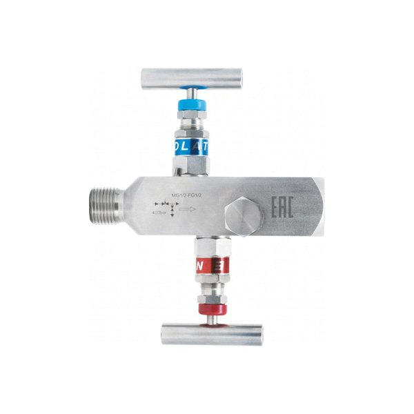 Клапан игольчатый двухвентильный SS-2R            FNPT1/2-FNPT1/2 (внутр.-внутр.) нерж.  сталь      макс.рабочее да вление 40 МПа