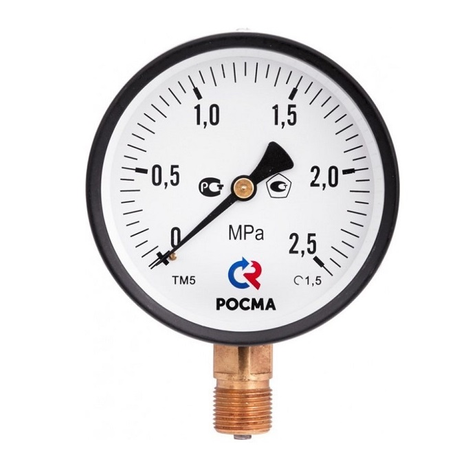 Манометр общетехнический радиальный ТМ-110Р.00 0…2,5 МРа М10х1.2 кл.2.5